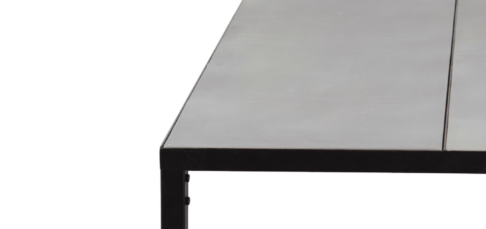 acheter table basse en béton et métal design